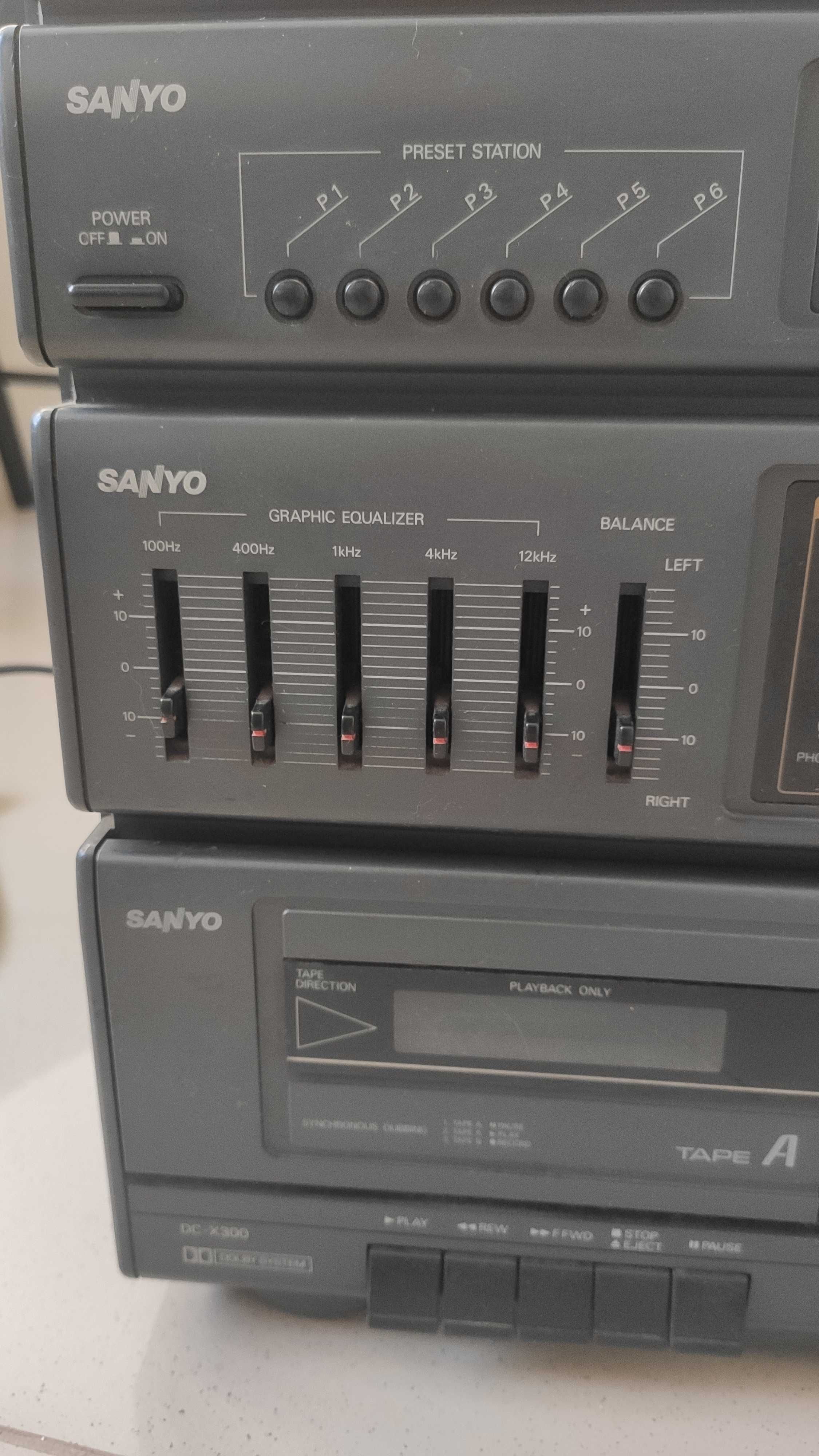 Sanyo DC-X300 музичний центр з програвачем платівок