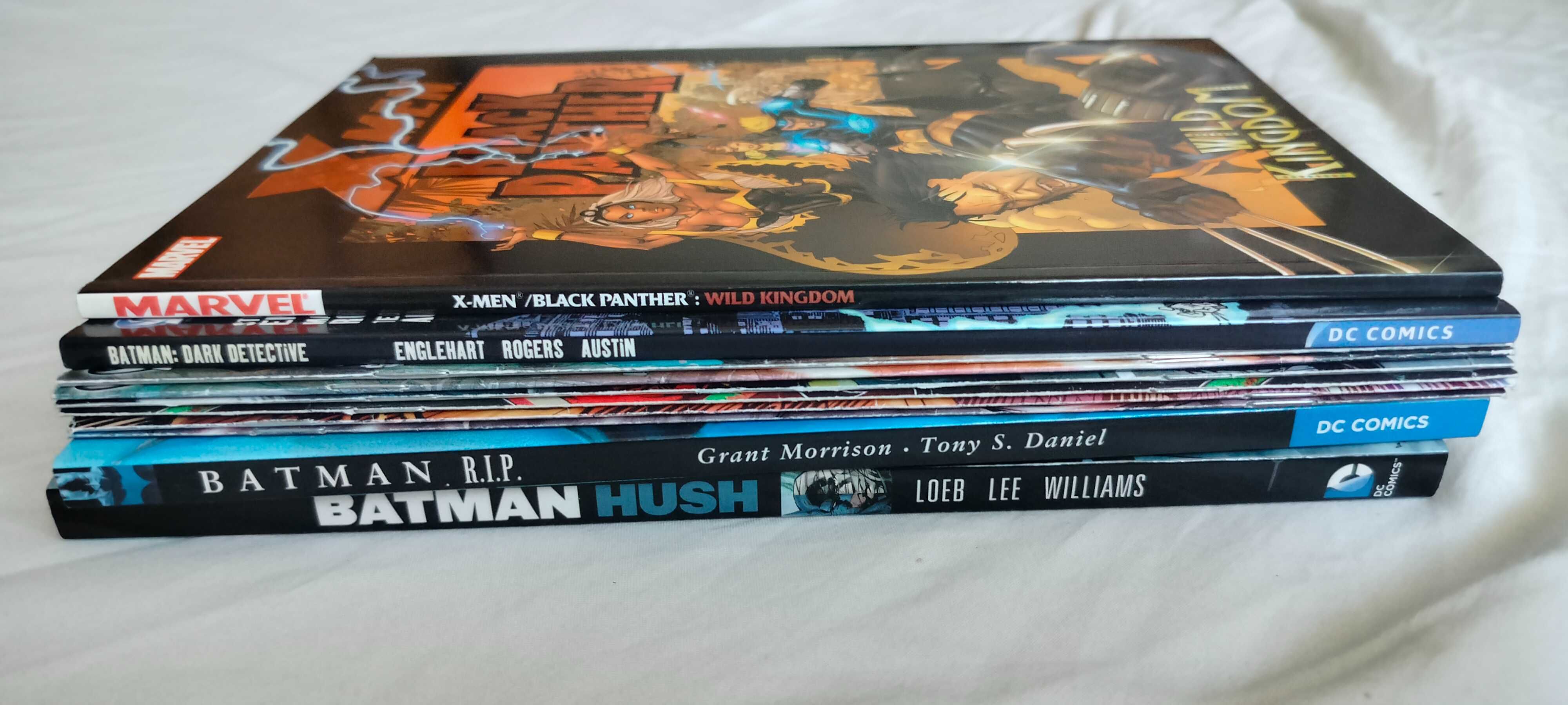 Zestaw komiksów po angielsku Batman, Avengers, X-Men