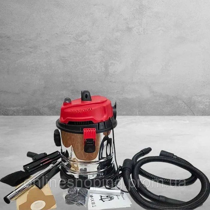 Будівельний промисловий пилосос 4в1 DOMOTEC MS-4411 строительный новый