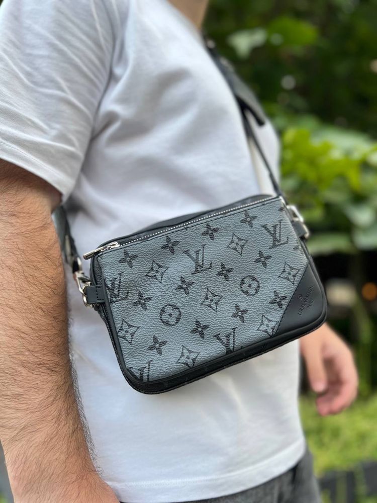 Мужская сумка-меседжер через плечо Louis Vuitton/Чоловіча Барсетка