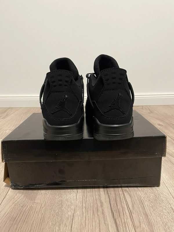 Nowość*NowyJordan4NikeAir4 BlackunisexTrampki 45