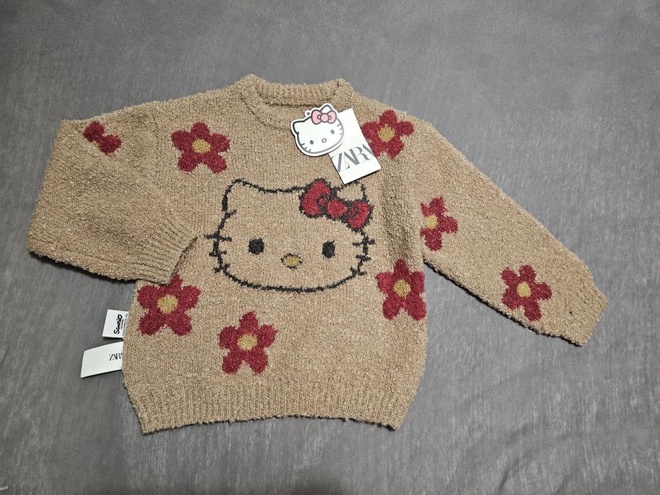 Sweterek zara hello kitty 116 mięsiutki nowy z metkami