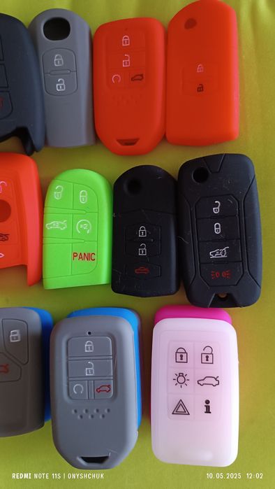 Capas em silicone p/chave