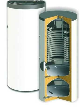 Zbiornik Do POMPY Ciepła 2w1 150/80 BUFOR+CWU, stal nierdzewna