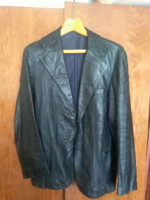 Пиджак кожаный