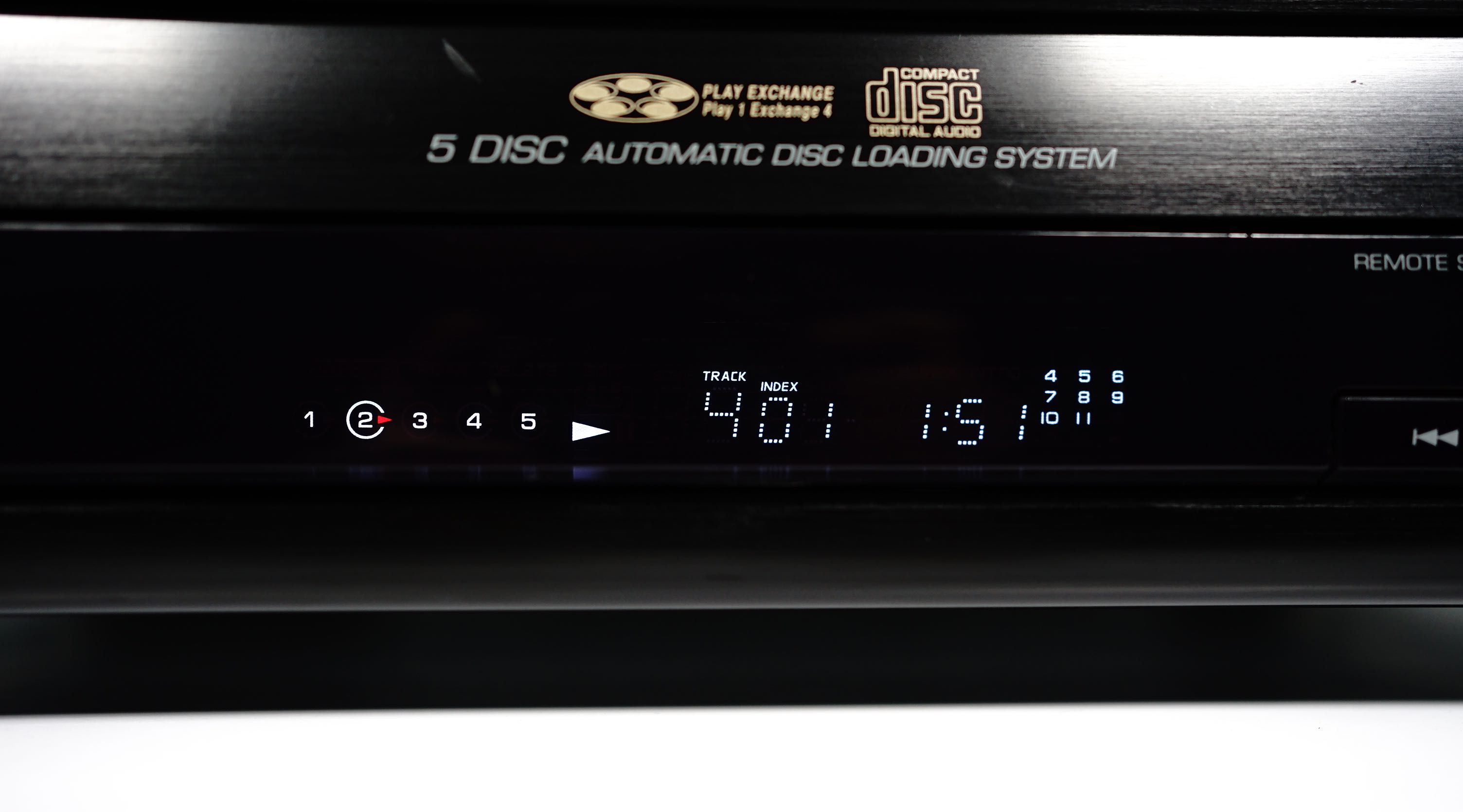 Zmieniarka na 5 płyt CD Sherwood CDC-8050R DAC 1-bit Odtwarzacz