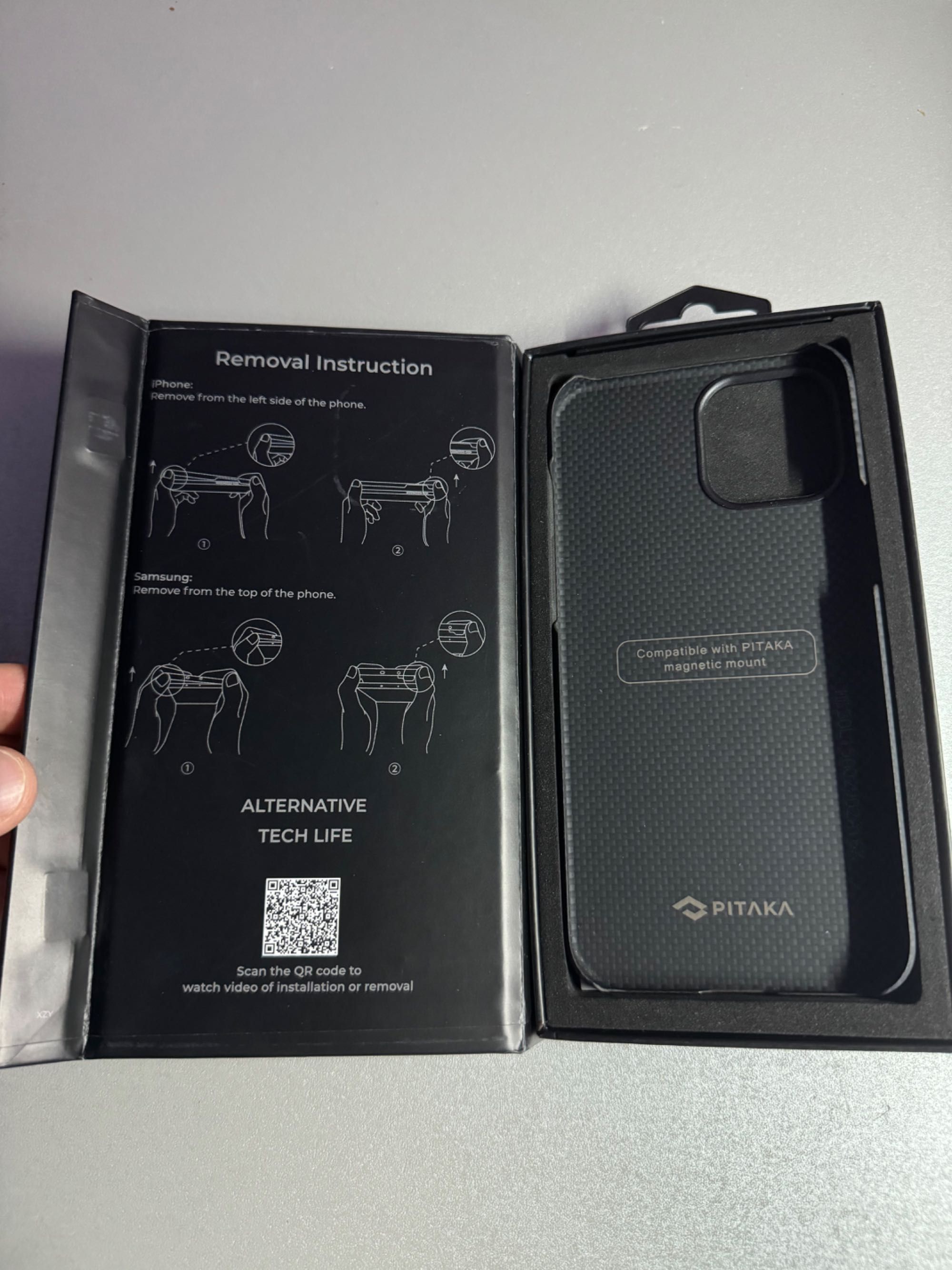 Чехол Pitaka Air Case Black Gray для iPhone 12 Pro Max