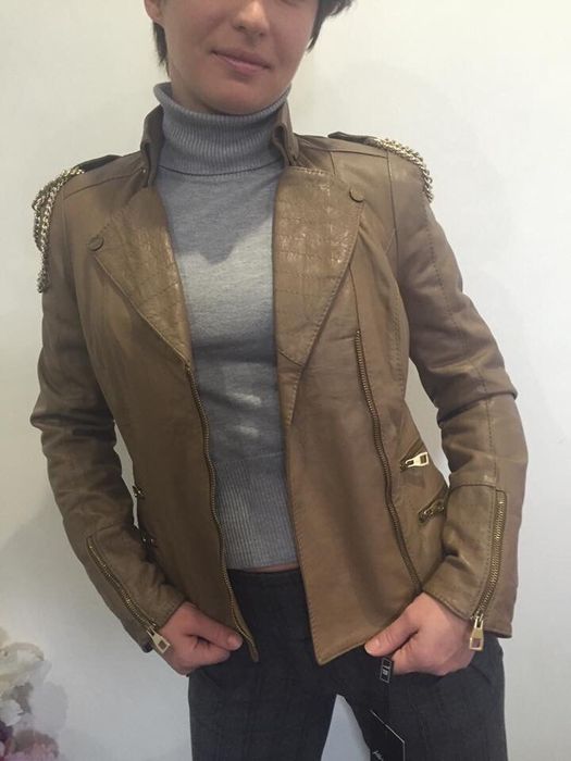 Куртка шкіряна нова косуха (Італія) р. XS