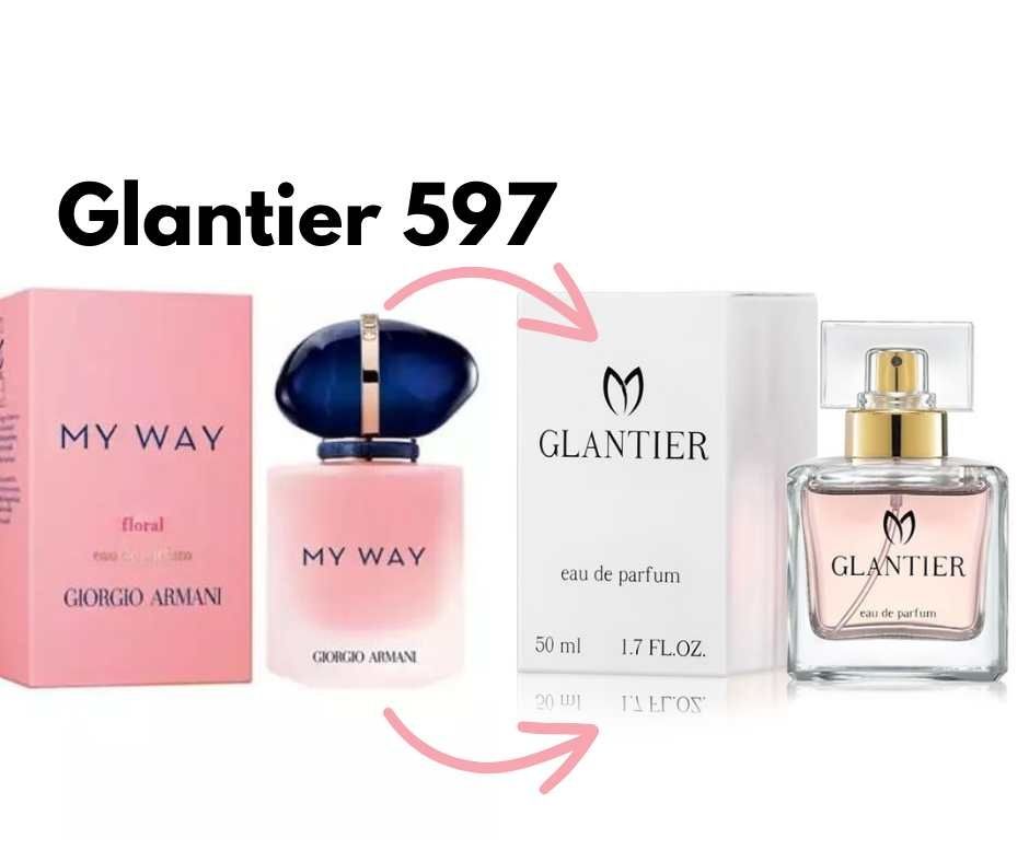 Nowe perfumy glantier 597, OKAZJA!!! MyWayFloral 50ml