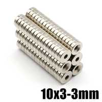 Zestaw 30szt magnes neodymowy N35 10x3-3mm