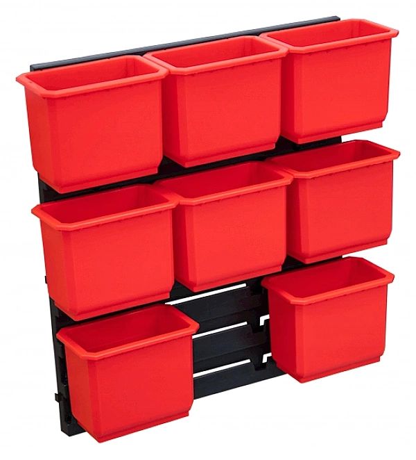 Ścianka Z 8 Kubełkami Organizerami Qbrick One, Two