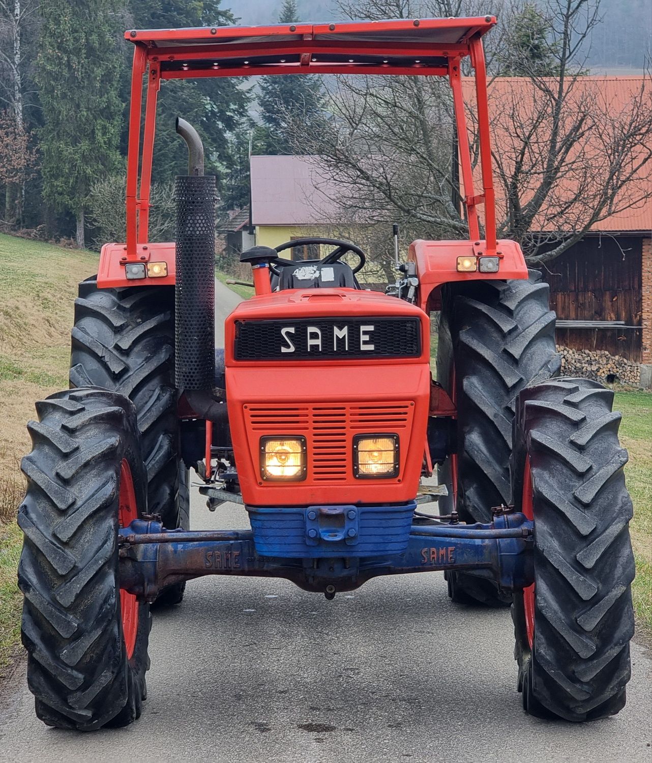Ciągnik Same Corsaro 70. Napęd 4x4, REWERS, Wspomaganie, Hydraulika