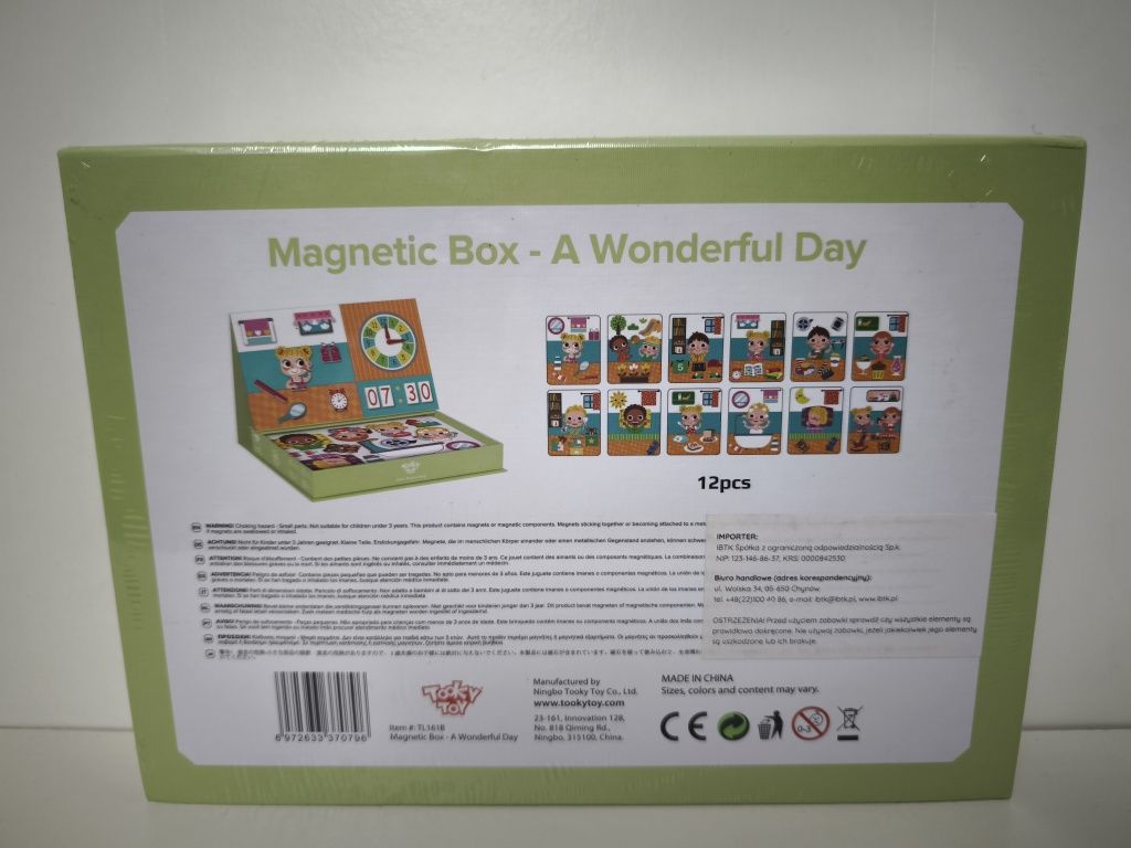 TOOKY TOY Puzzle Drewniane Pudełko Magnetyczne