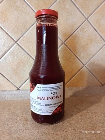 100 % soki naturalne bez cukru malinowy jabłkowo-malinowy truskawkowy