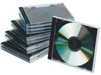 pudełko na płytę cd / dvd q-connect standard przezroczyste 10 sztuk