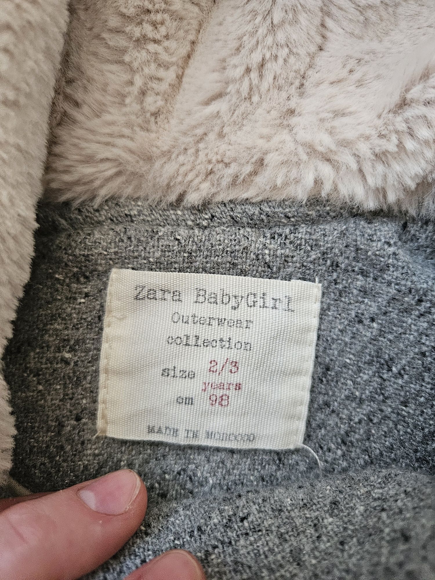 Дитяче пальто/ куртка для дівчинки  Zara 2-3р