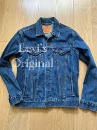 LEVIS Levi’s kurtka dżinsowa jeans M 38 męska dark denim granat