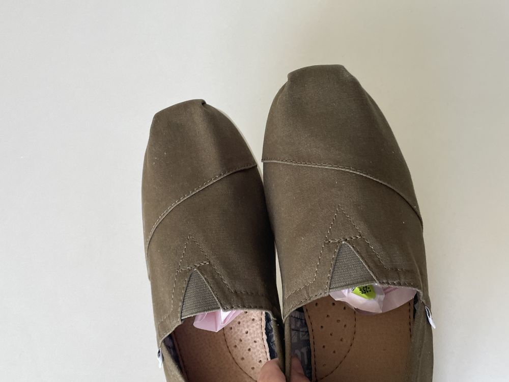 Toms мокасини еспадрильї р. 44 оригінал хакі