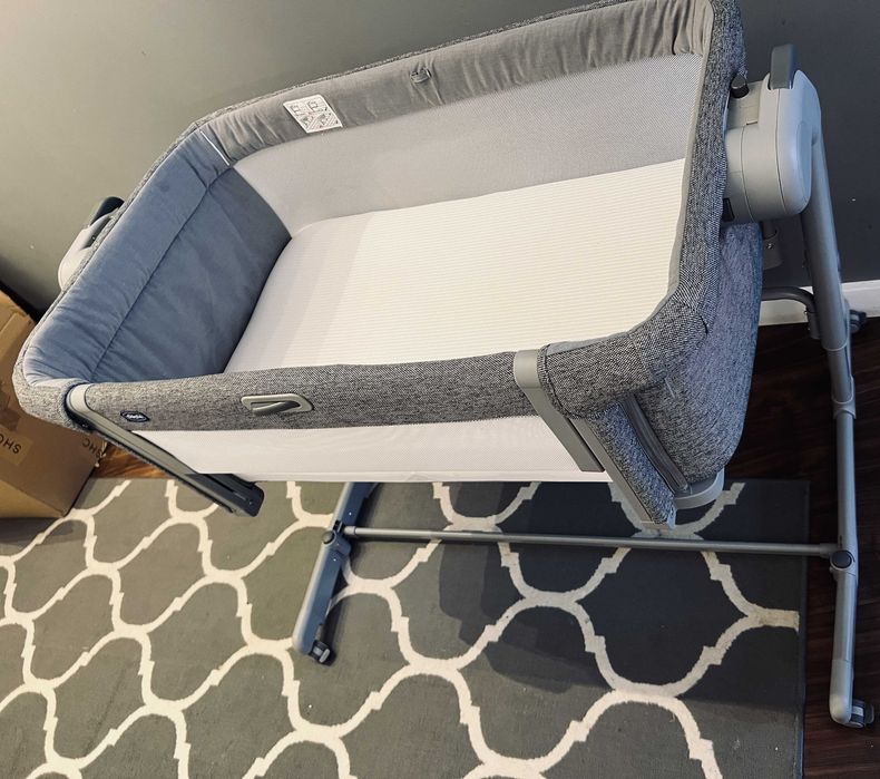 Chicco Next2Me Magic EVO łóżeczko dostawne Dark by Grey +prześcieradła