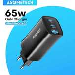 Зарядний пристрій ASOMETECH GaN 65W (RCE-6501)