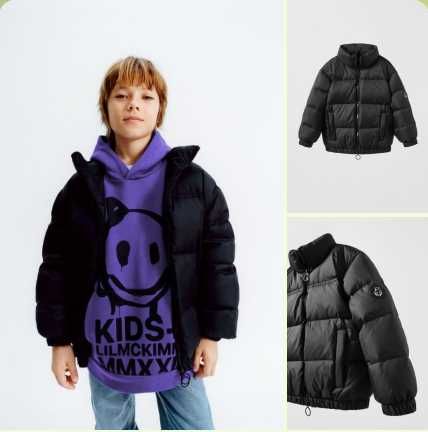 Zara натуральний теплий пуховик 6-7років, зріст 116-126см