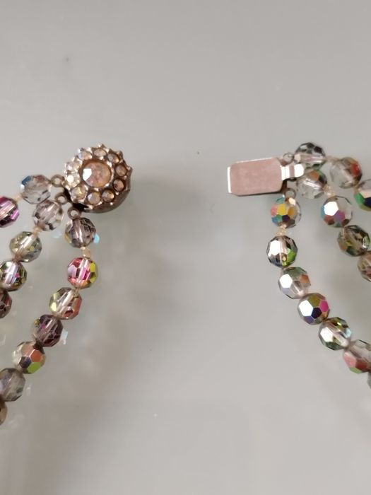 lindo colar vintage de cristal