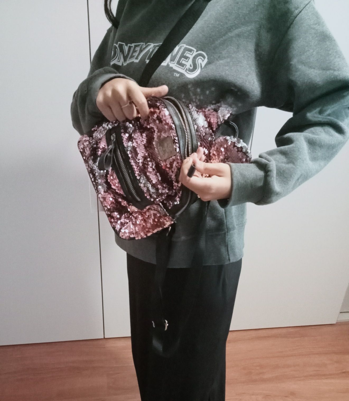 Mochila com orelhas Minnie/Mickey