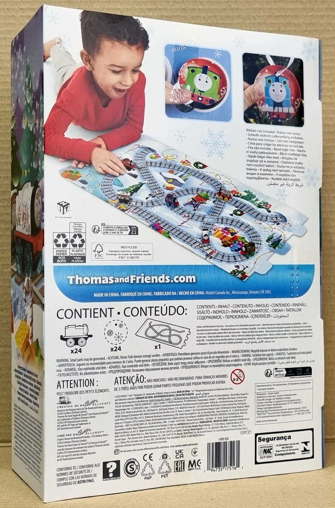 Паровозик Томас і друзі Адвент календар Thomas Advent Calendar 2023