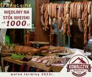 Regionalne wędliny na stół wiejski, WESELE, 100% tradycji i smaku !