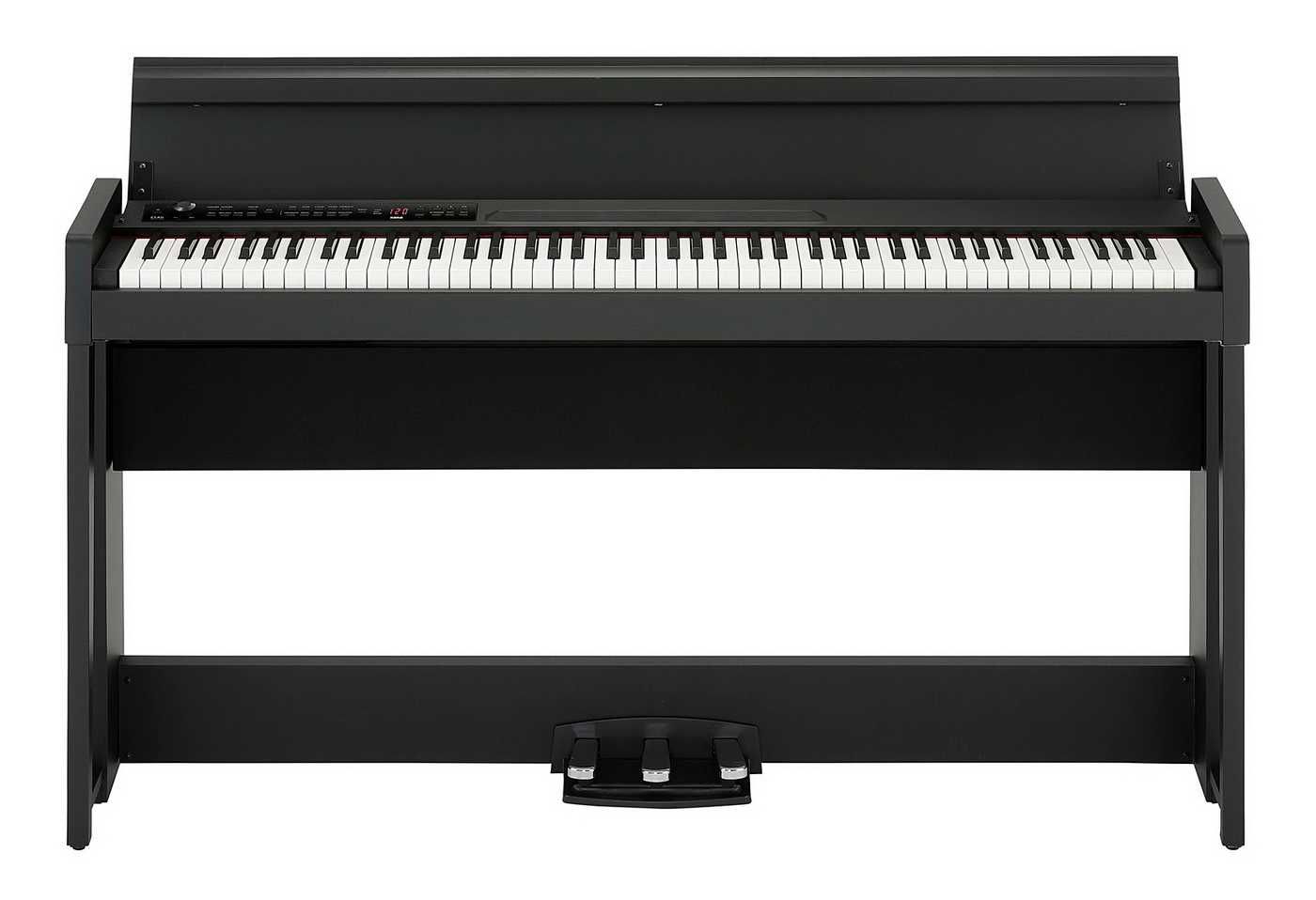 KORG C1 Air Czrne Pianino zamykane + Ławka Słuchawki Naklejki | Zestaw