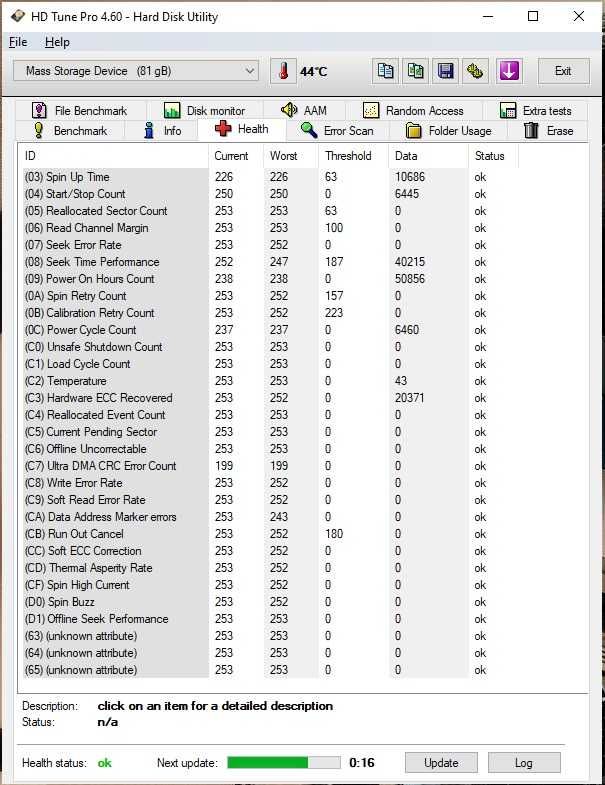 Unidade de disco rígido 80GB Maxtor Sata