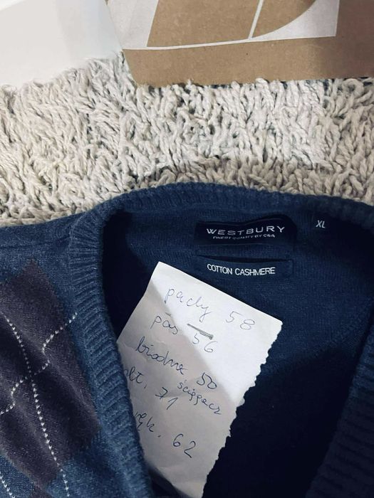 Westbury xl sweter bawełna Kaszmir męski