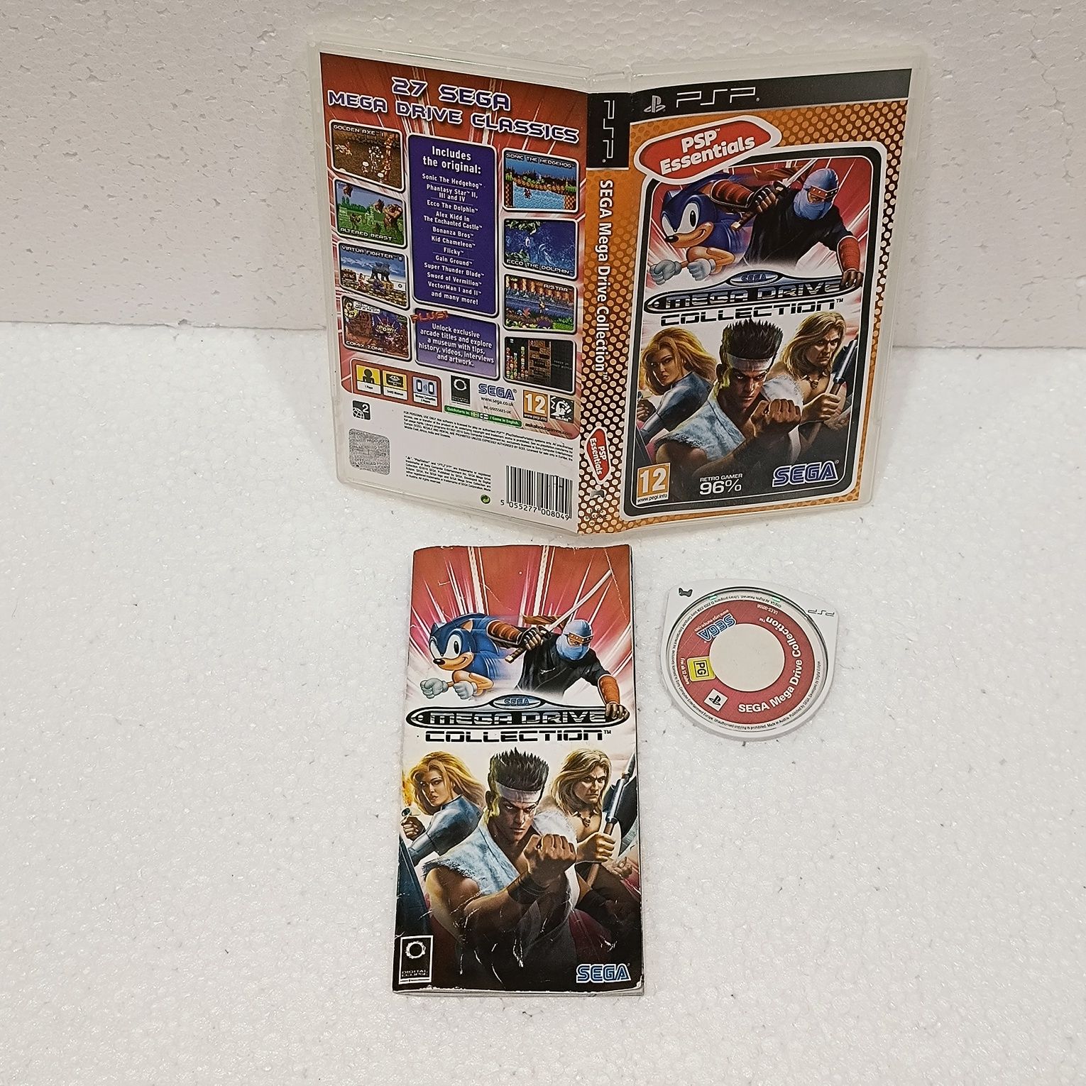 SEGA Mega Drive Collection Sony PSP CIB Estado Aceitável