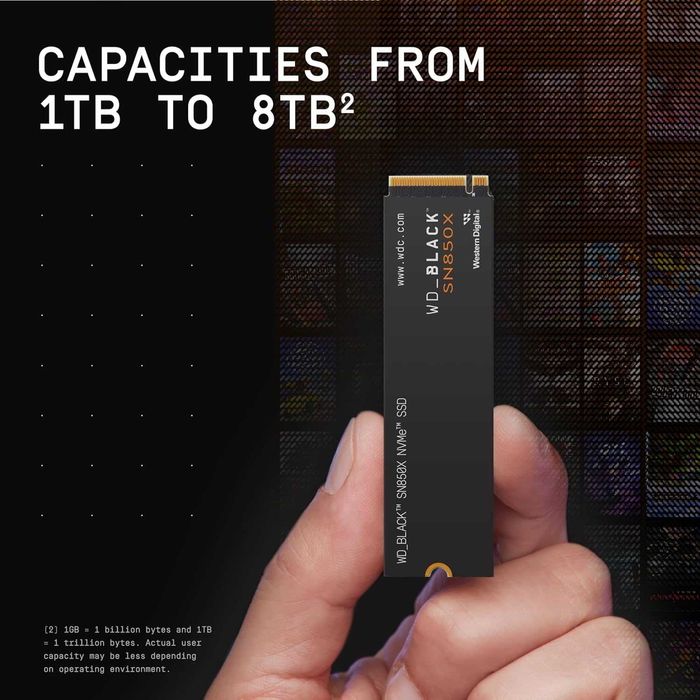 SSD WD Black SN850X 1 TB (WDS100T2X0E) 2шт. New!