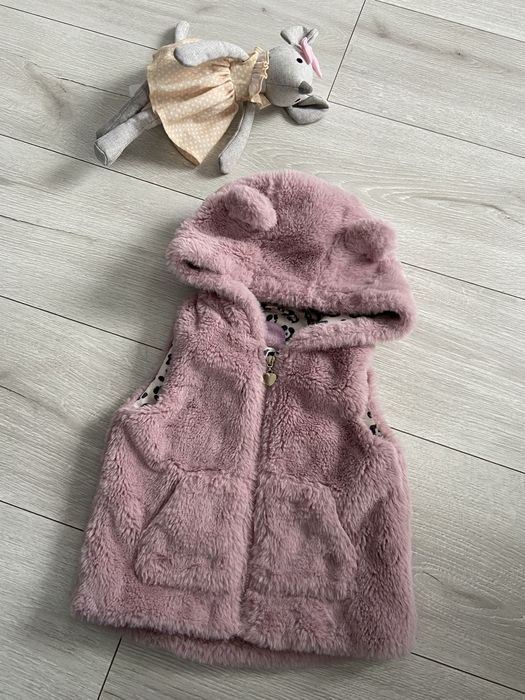 Sliczny Bezrękawnik dla dziewczynki rozmiar 80