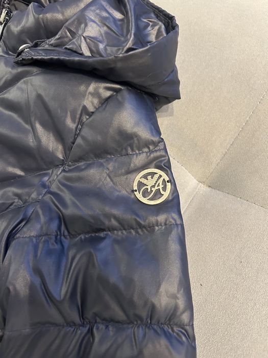 Płaszczyk puchowy granatowy Armani Junior 8 lat 130 cm