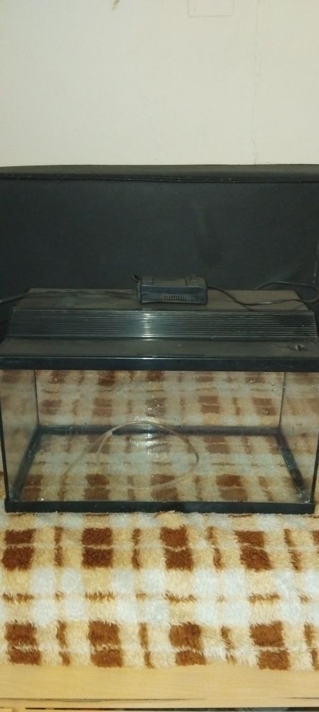 Vendo aquario de 30 litros 50×28×28 com lampada de urigem t5 30 euros