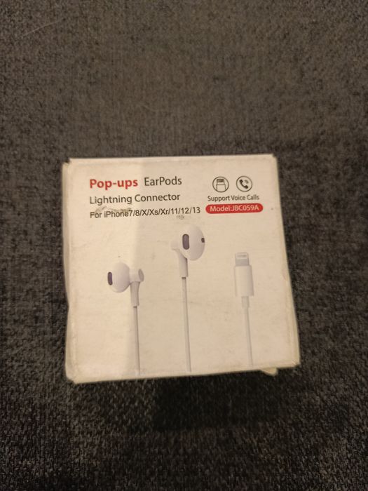 Słuchawki przewodowe do iPhona nowiutkie