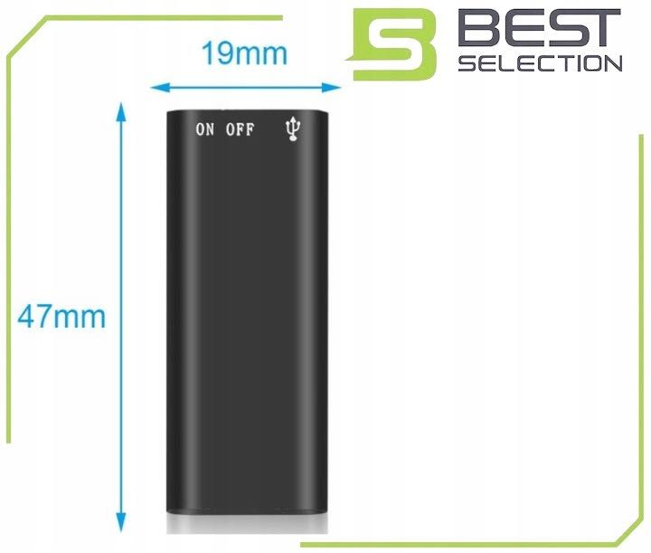 Dyktafon Pluskwa Mini Podsłuch Szpiegowski Detekcja Rejestrator ZESTAW