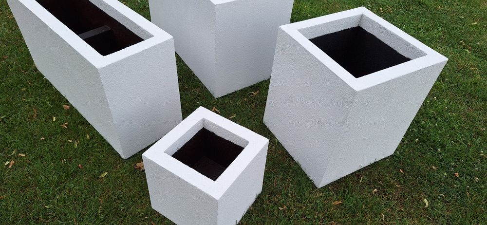 Termo donice ogrodowe tarasowe doniczka styropianowa100x35x55