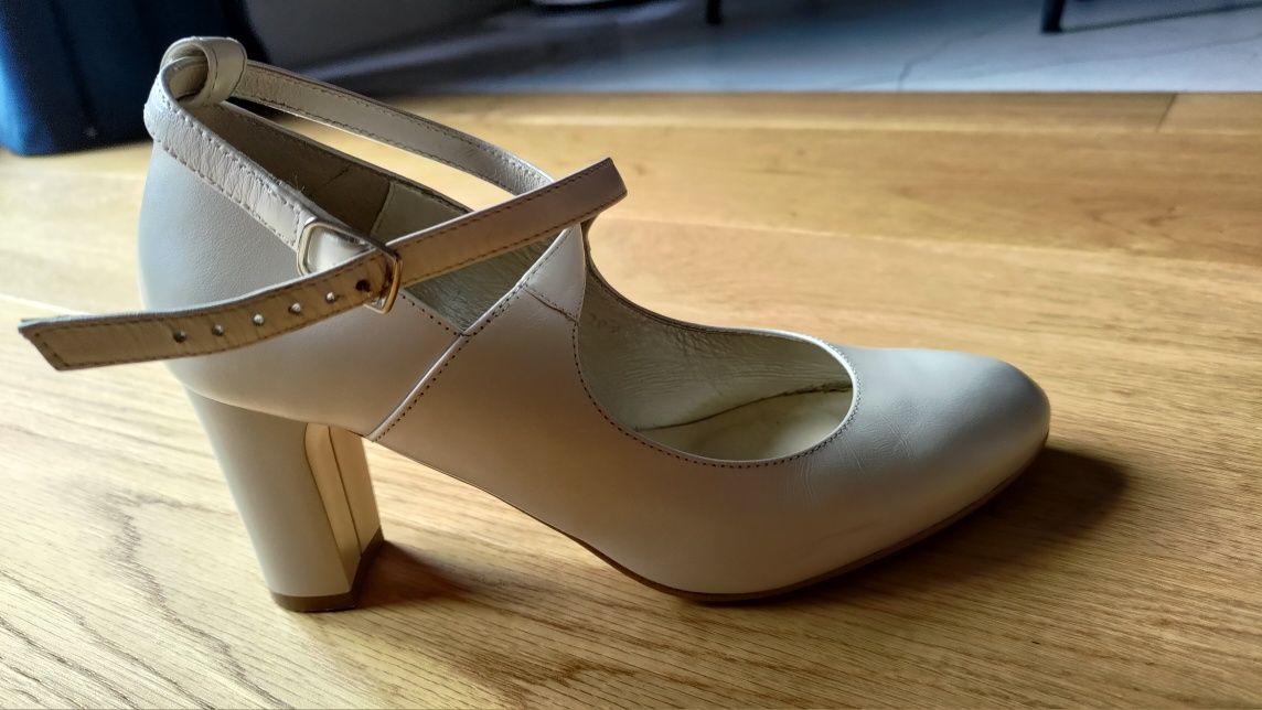 Buty ślubne perłowe KOTYL