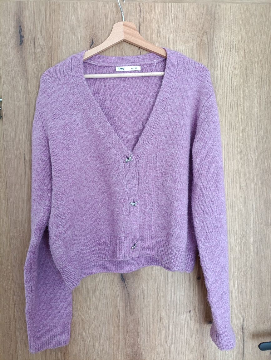 Rozpinany krótki sweter