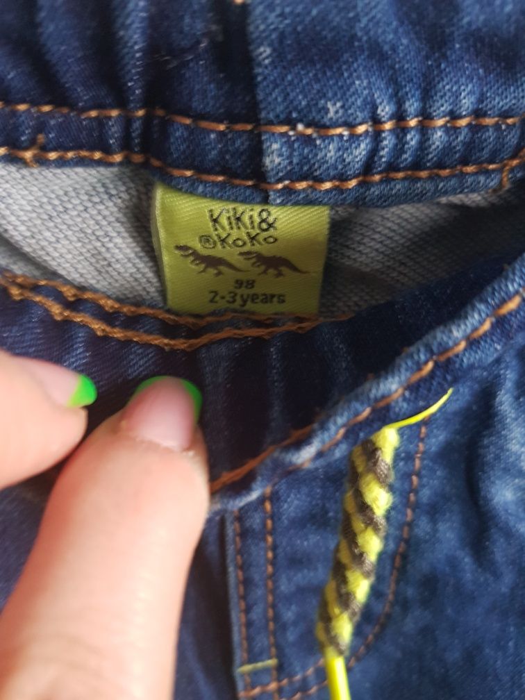 Krótkie spodenki jeans 98 cm