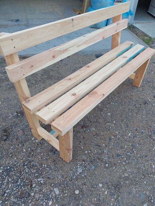 Ławka drewniana ogrodowa