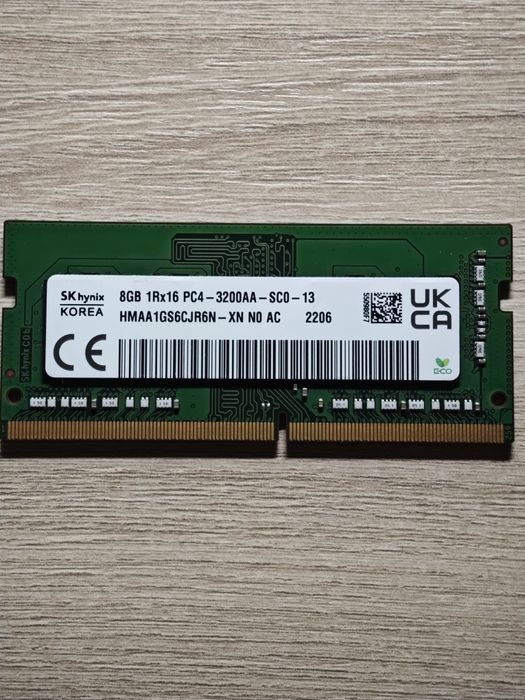 SO-DIMM DDR-4 8GB 3200 Mhz Hynix, Оперативна пам'ять для ноутбука