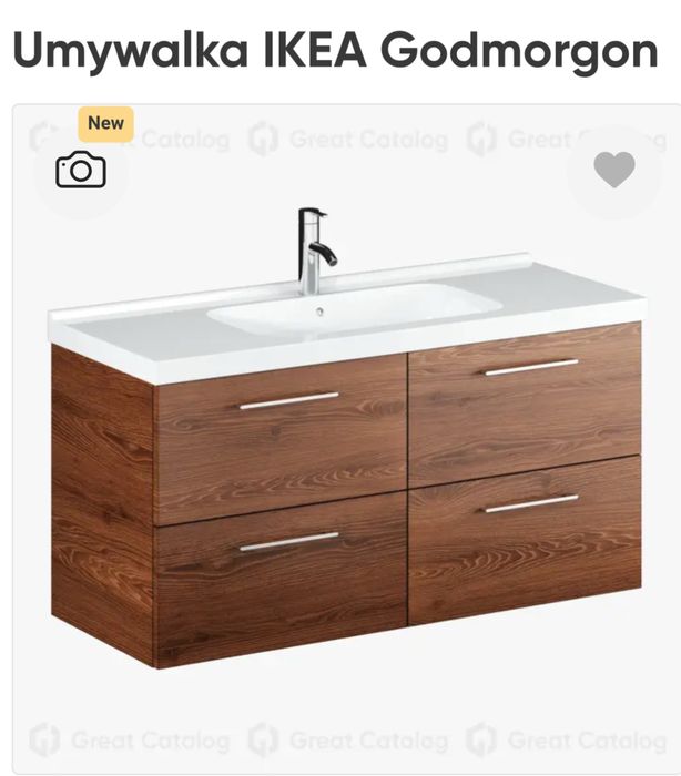 Ikea Godmorgon szafka duza pod umywalke 120cm