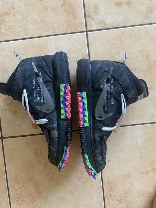 Nike air force 1 mid off-white black