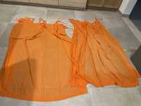 Cortinado laranja/ Estendal Automático/ suporte pata ferro