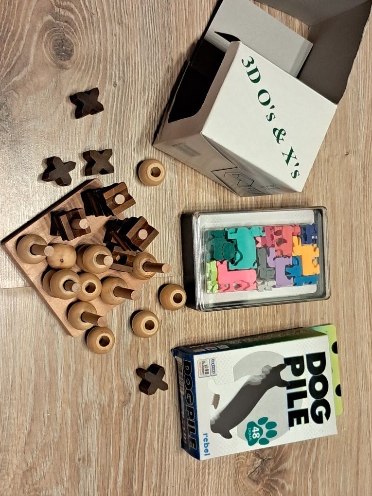 Dog Pile Rebel gra + kółko krzyżyk drewno - gry 3D