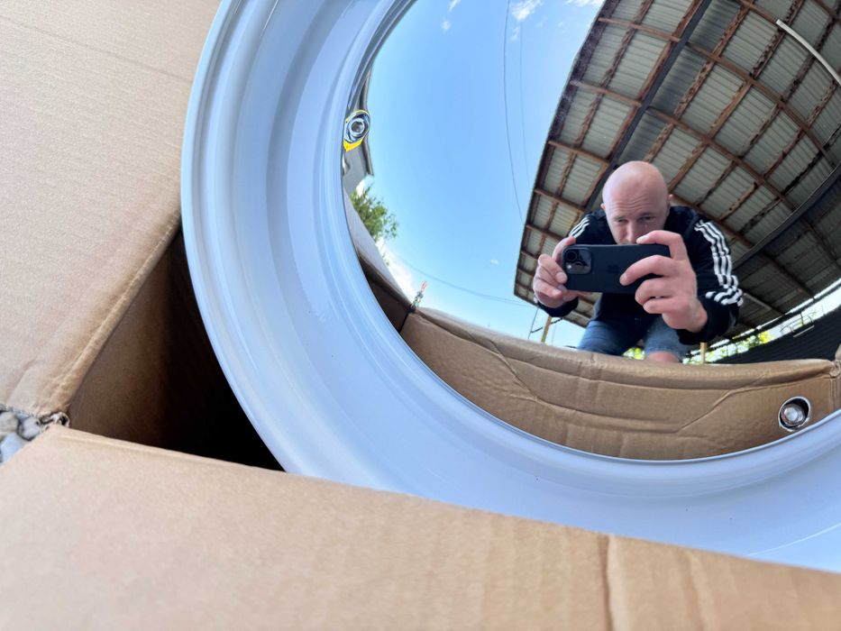 Нові Білі Ретро диски R15 4x100 4x114.3 Retro Style титани колеса